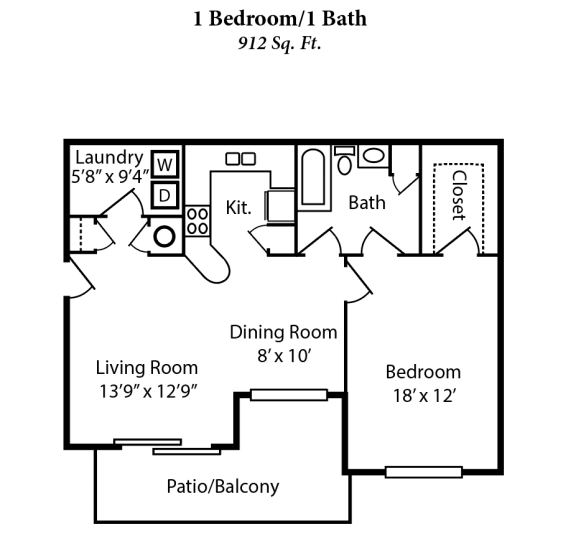 a floor plan of a small house with a living room and a dining room