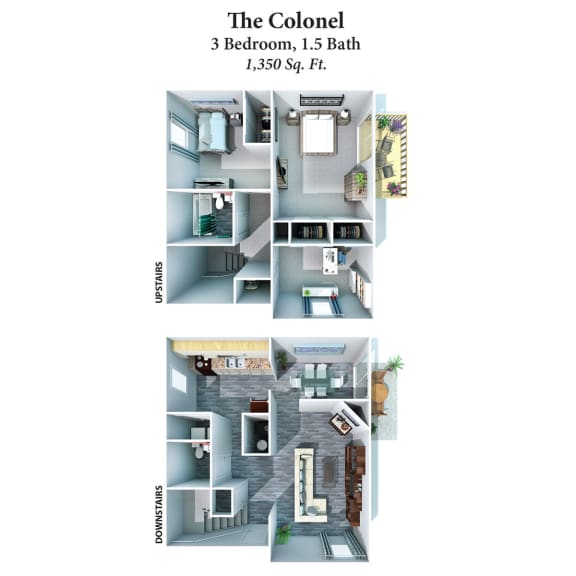 3 bed 1.5 bath at 450 on Keeneland Apartments, Kentucky
