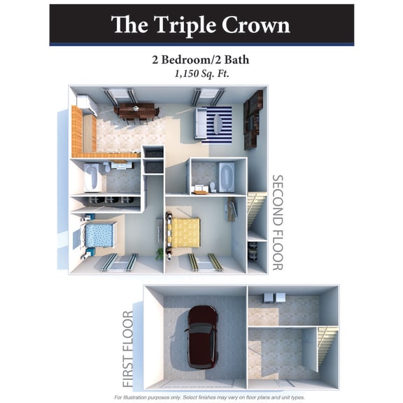Triple Crown Floor Plan at Hartland Place, Lexington, 40517