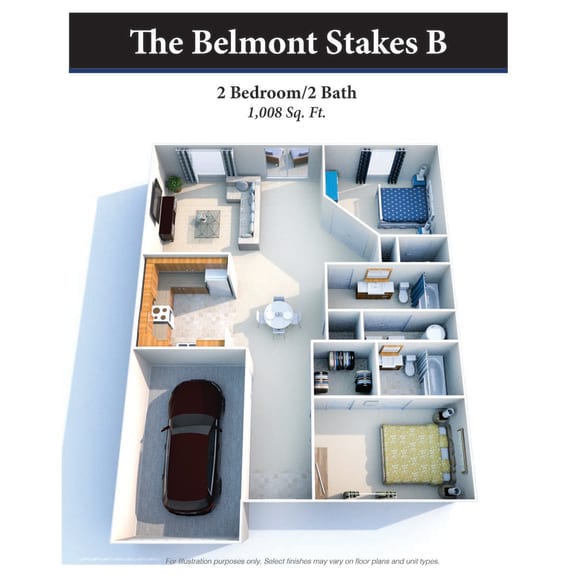 The Belmont Stakes B Floor Plan  at Hartland Place, Lexington, 40517