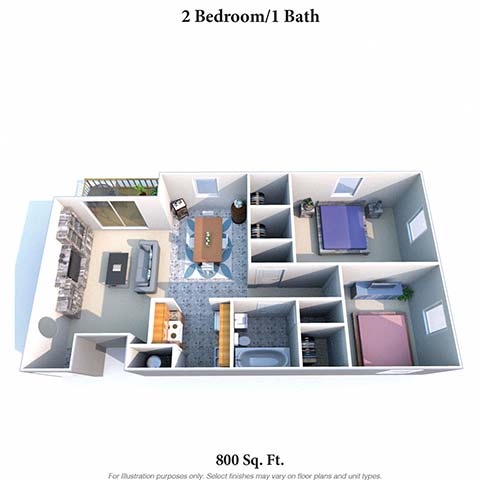Floor Plan  a bedroom floor plan with a bathroom and a balcony