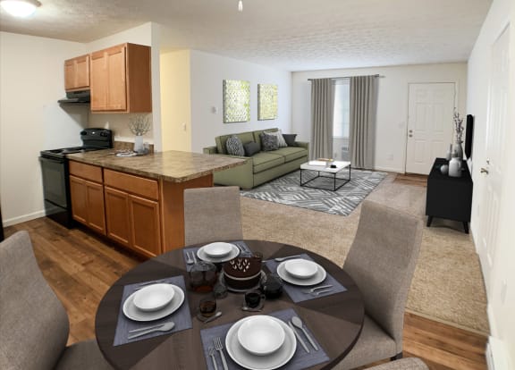 Elegant Dining Space at Wyndemere Apartments, Franklin, Ohio