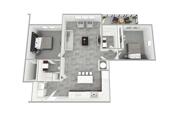 A black and white image of a floor plan of a house.