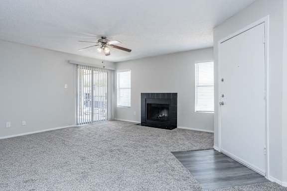 Oak Tree Village 624 Living Room with Fireplace