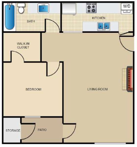 Bedford oaks A2 floorplan