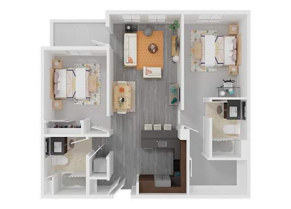 2 Bedroom With Balcony 2 Bedroom With Balcony at Cadence Apartments, HAYWARD California