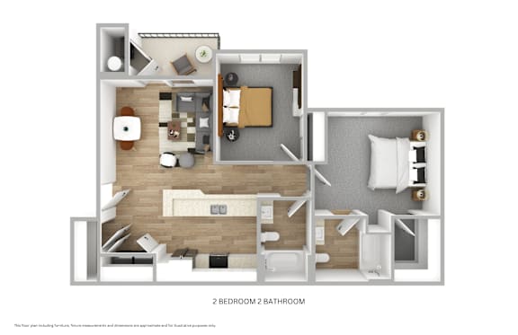 Floor Plan  Copper Mesa 2x2 floor plan