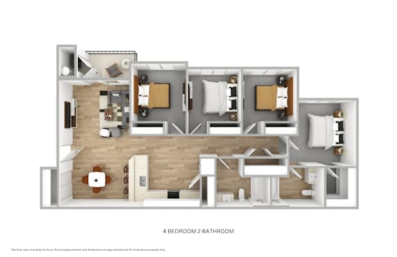 Copper Mesa 4x2 floor plan