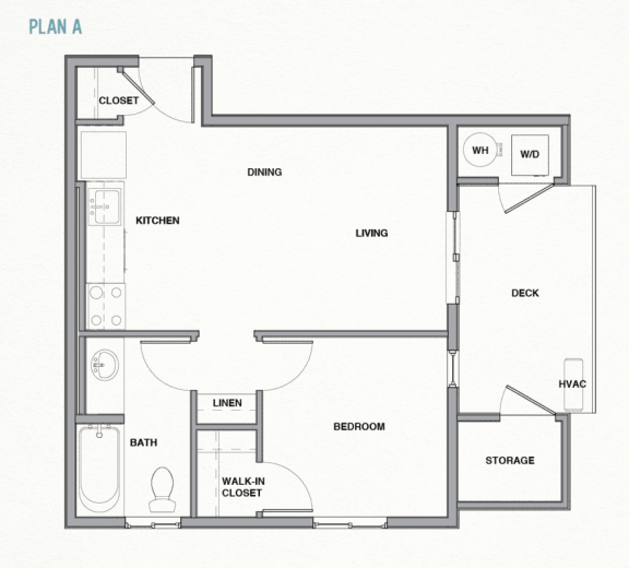 the floor plan of a bedroom apartment with a bathroom and a living room