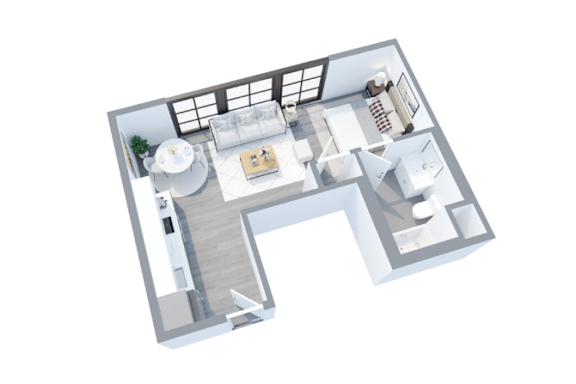 Edendale 3D Floor Plan Studio F