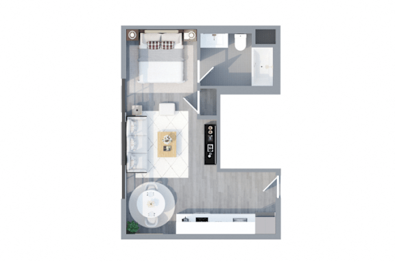 Edendale 3D Floor Plan Studio F