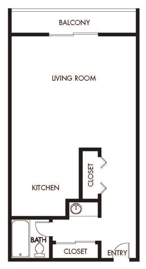 Villa Del Sol Studio Floorplan Image