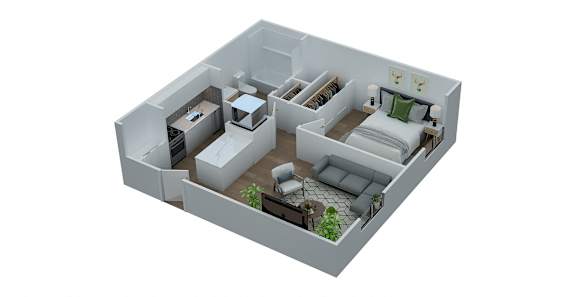 Floor Plans of Meridian Court South in Indianapolis IN