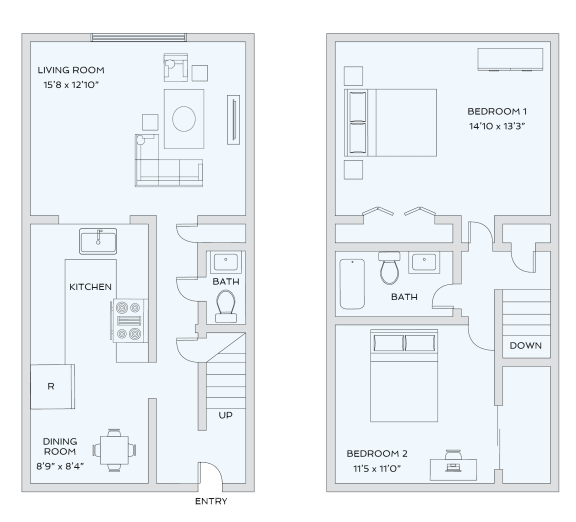 Lake Castleton Apartment Homes | Indianapolis, IN | Floor Plans