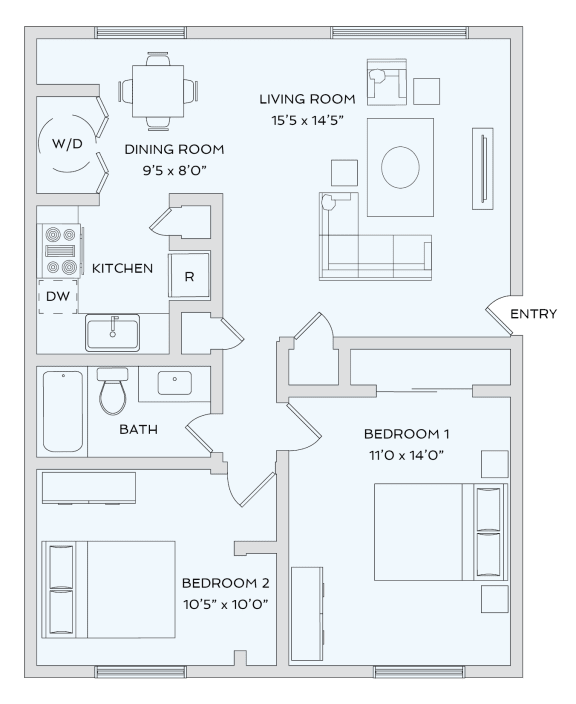 Lake Castleton Apartment Homes | Indianapolis, IN | Floor Plans