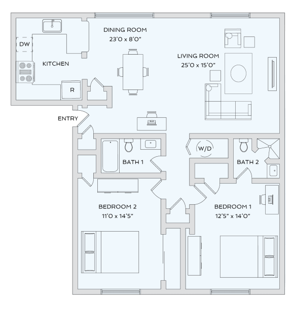 Lake Castleton Apartment Homes | Indianapolis, IN | Floor Plans