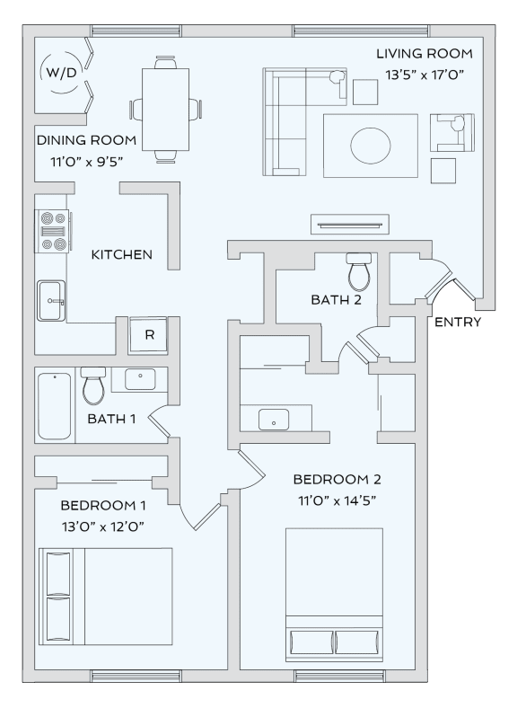 Lake Castleton Apartment Homes | Indianapolis, IN | Floor Plans