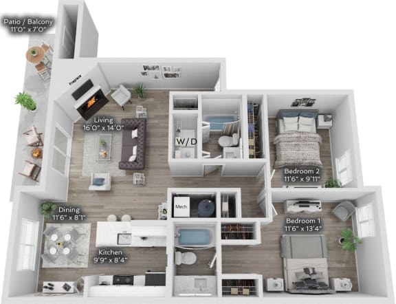 the life at dusk floor plan  studio