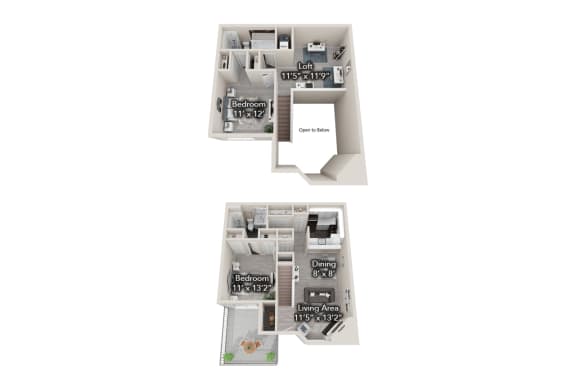a floor plan of a house with several