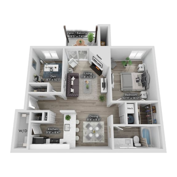 a 3 bedroom floor plan of a 2100 sq ft house