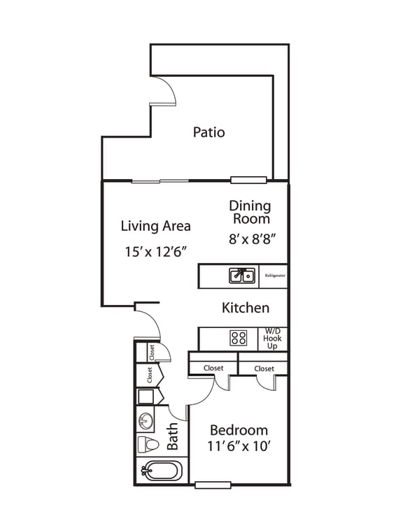 Floor Plans of Spinnaker Court in Indianapolis IN