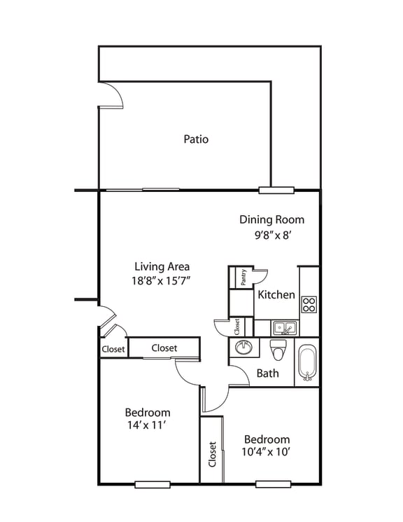 Floor Plans of Spinnaker Court in Indianapolis IN
