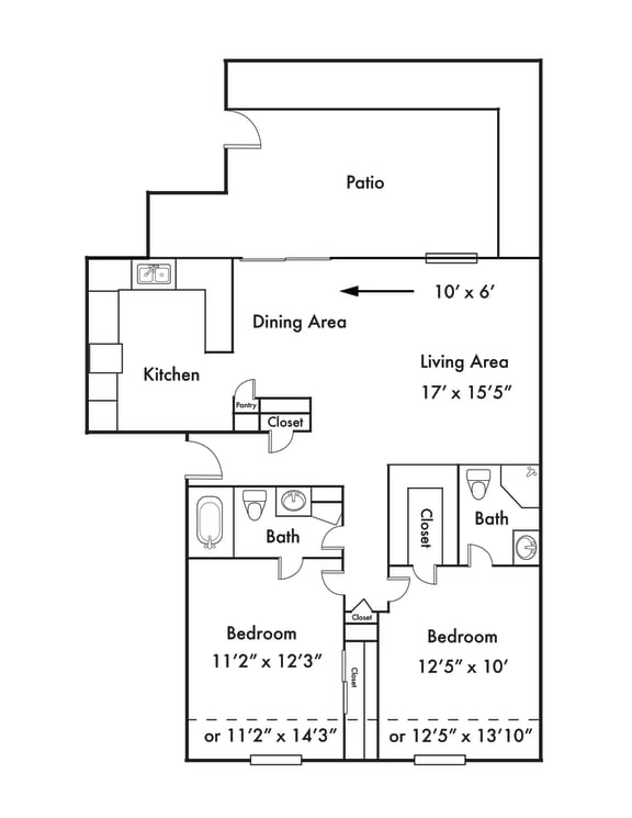 Floor Plans of Spinnaker Court in Indianapolis IN