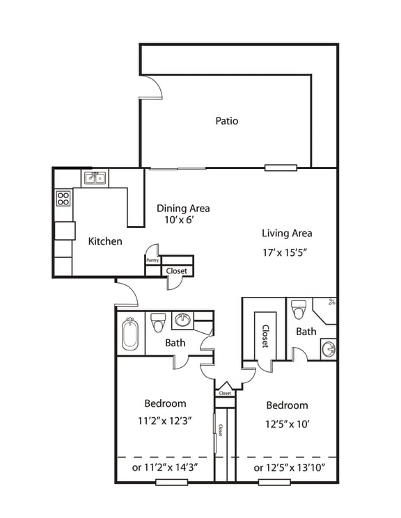 Floor Plans of Spinnaker Court in Indianapolis IN