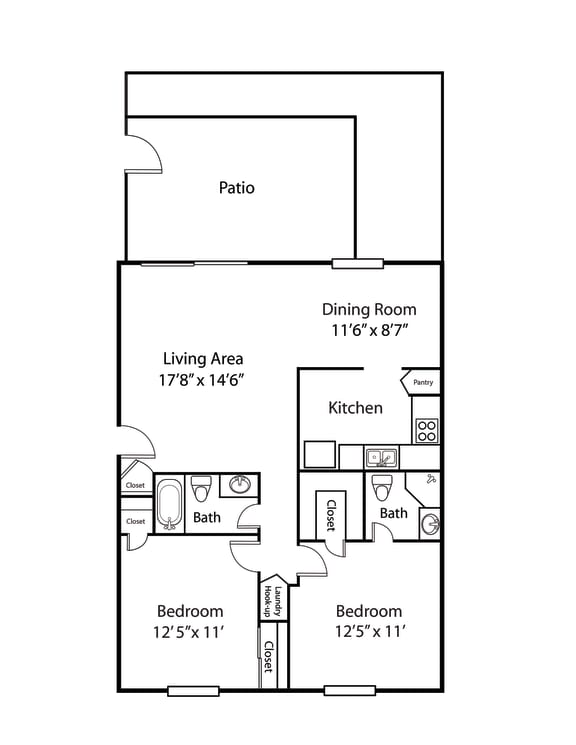 Floor Plans of Spinnaker Court in Indianapolis IN