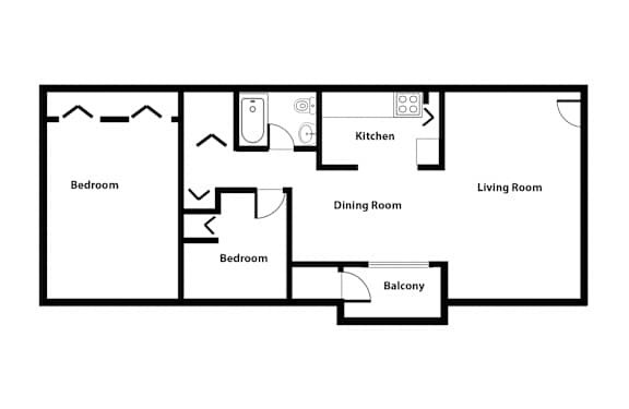 2 Bed | The Flats of Chambersburg apartment in Chambersburg PA
