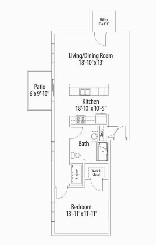 Camp Hill Apartment Floor Plan B | Camp Hill Apartments | Centerpointe Apartments