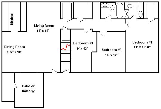 3 Bedrooms  Hershey Apartments | Braircrest Gardens Apartments