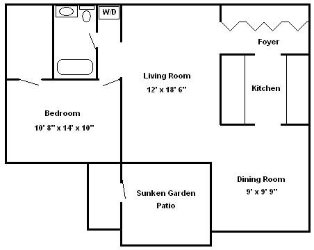One Bedroom Hershey Apartments | Braircrest Gardens Apartments