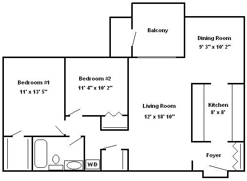 Two Bedroom Apartment Hershey Apartments | Braircrest Gardens Apartments
