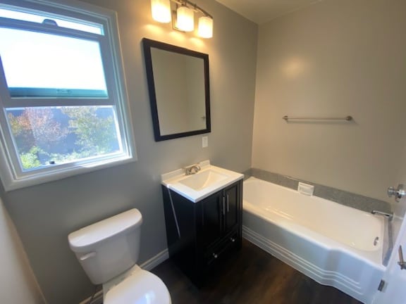 Updated Bathrooms with new vanity and flooring