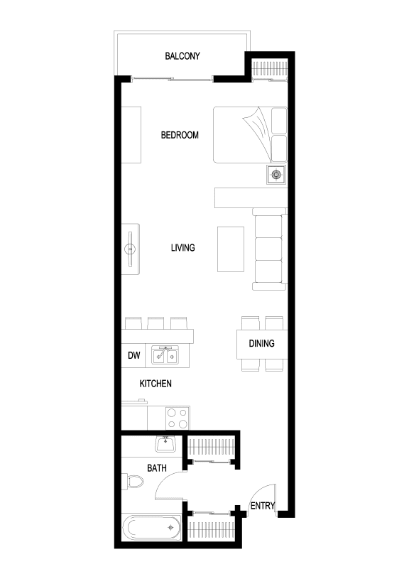 Cielo Apartment Spacious Studio