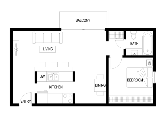 Cielo 1 bedroom apartment
