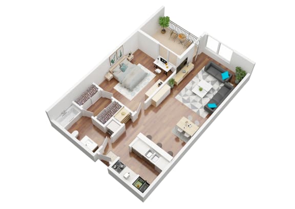 Cielo 1 bedroom apartment