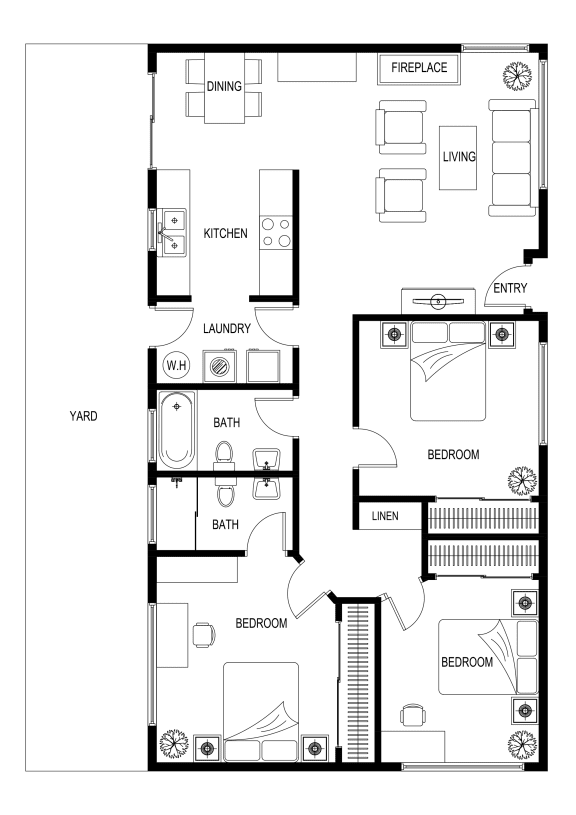 Maple Floorplan Lemoli Apartments