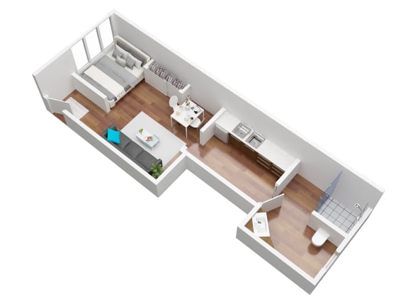 Legacy studio floorplan