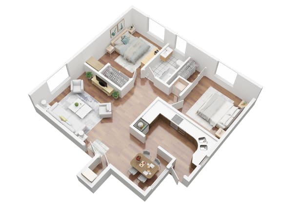 2 bedroom apartment for rent in Ladera California