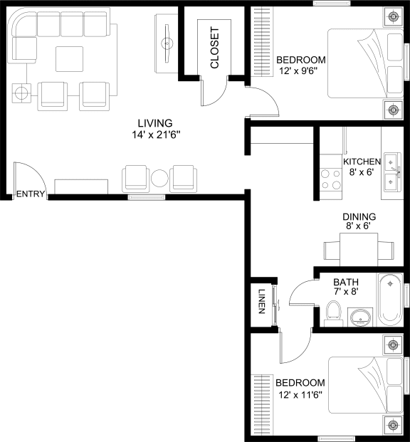 Beverly floor plan