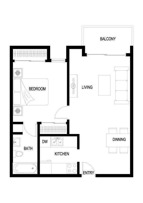Cielo 1 Bedroom Apartment