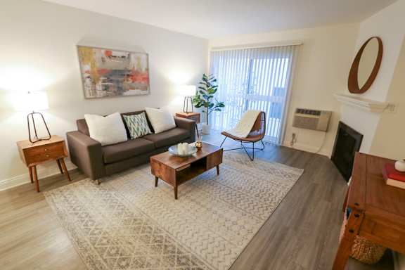 1 Bedroom - Floor plan A at Westwood Riviera Apartments, Los Angeles, California