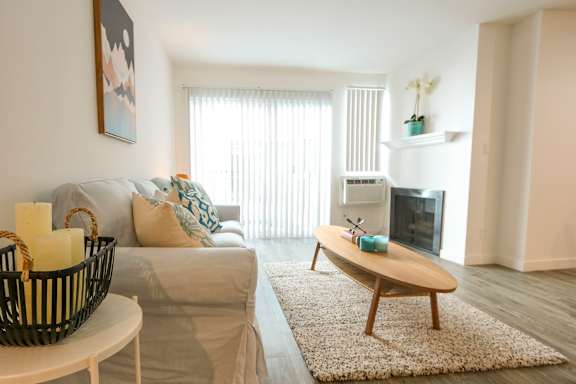 1 Bedroom - Floor plan B at Westwood Riviera Apartments, Los Angeles, CA