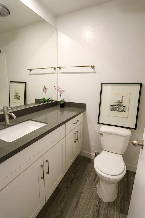 1 Bedroom - Floor plan B at Westwood Riviera Apartments, California