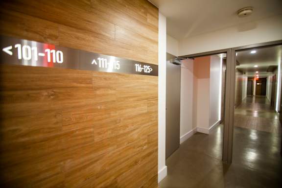 Hallway at Westwood Riviera Apartments, Los Angeles
