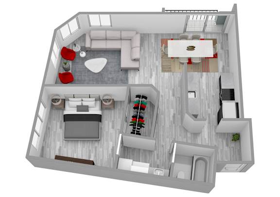 1 BD - B at Westwood Riviera Apartments, Los Angeles, CA