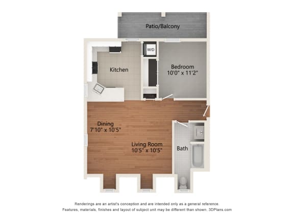 a floor plan of a home with a bedroom and a living room
