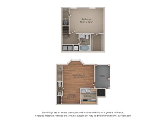 bedroom floor plan 2x2, opens a dialog